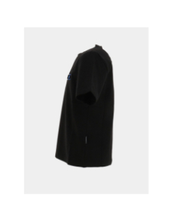 T-shirt à logo encadré bleu relief noir garçon - Chabrand