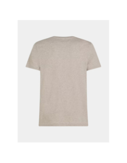 T-shirt logo brodé beige homme - Tommy Hilfiger