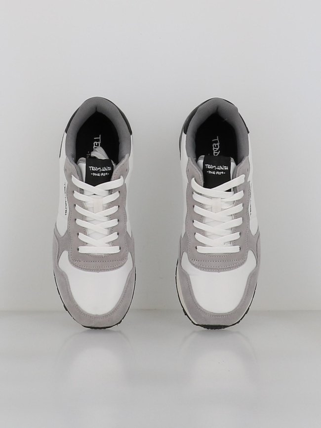 Baskets blanc noir et gris homme - Teddy Smith