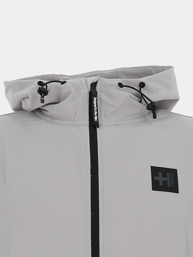 Veste à capuche jupiter gris homme - Helvetica