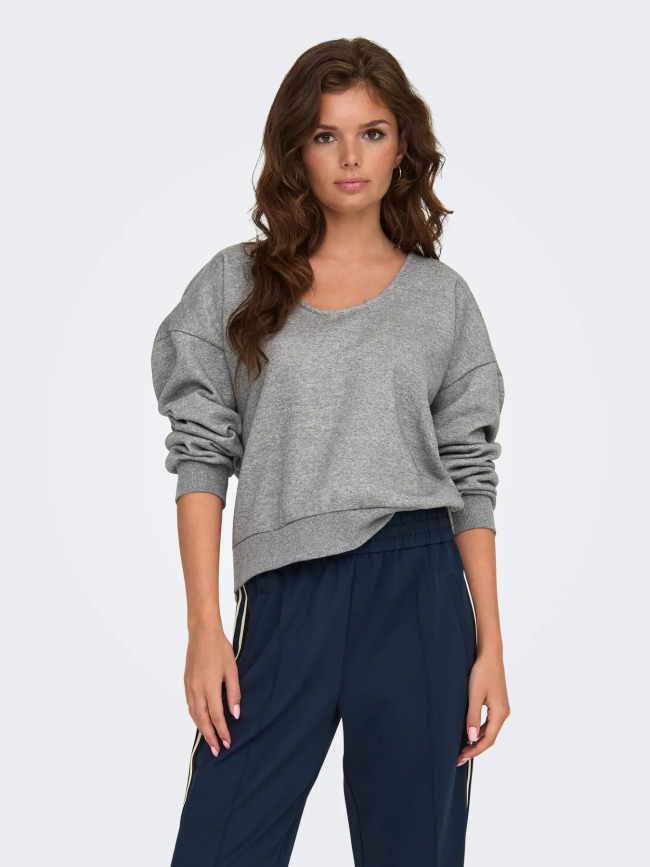 Sweat onllari gris femme - Only