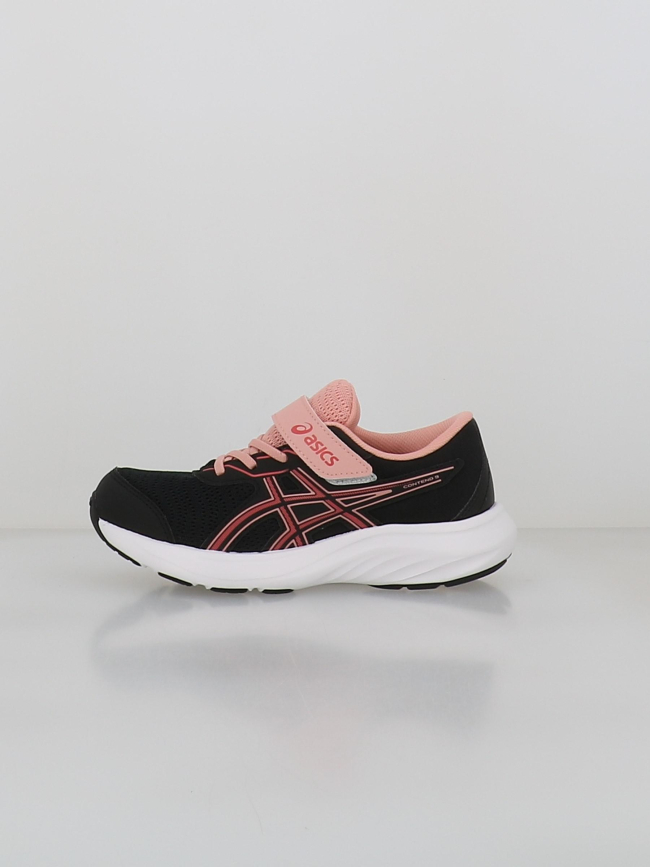 Baskets contend 9 ps noir et rose enfant - Asics