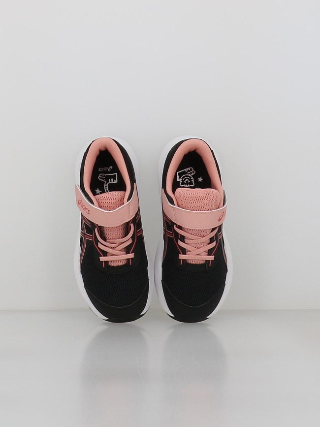 Baskets contend 9 ps noir et rose enfant - Asics