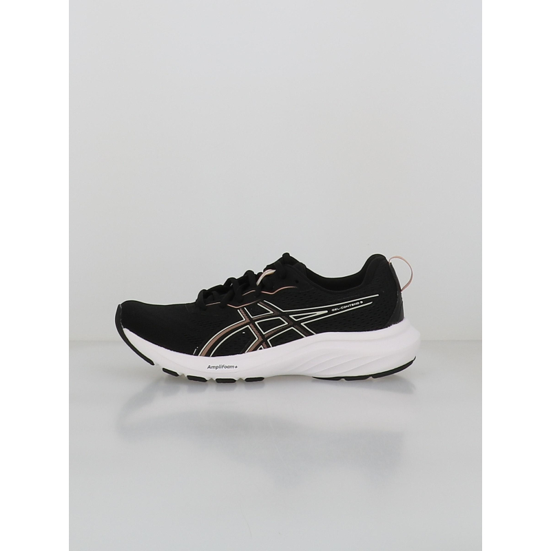 Chaussures de running gel contend 9 noir et rose femme - Asics
