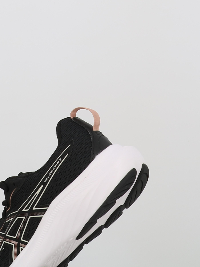 Chaussures de running gel contend 9 noir et rose femme - Asics