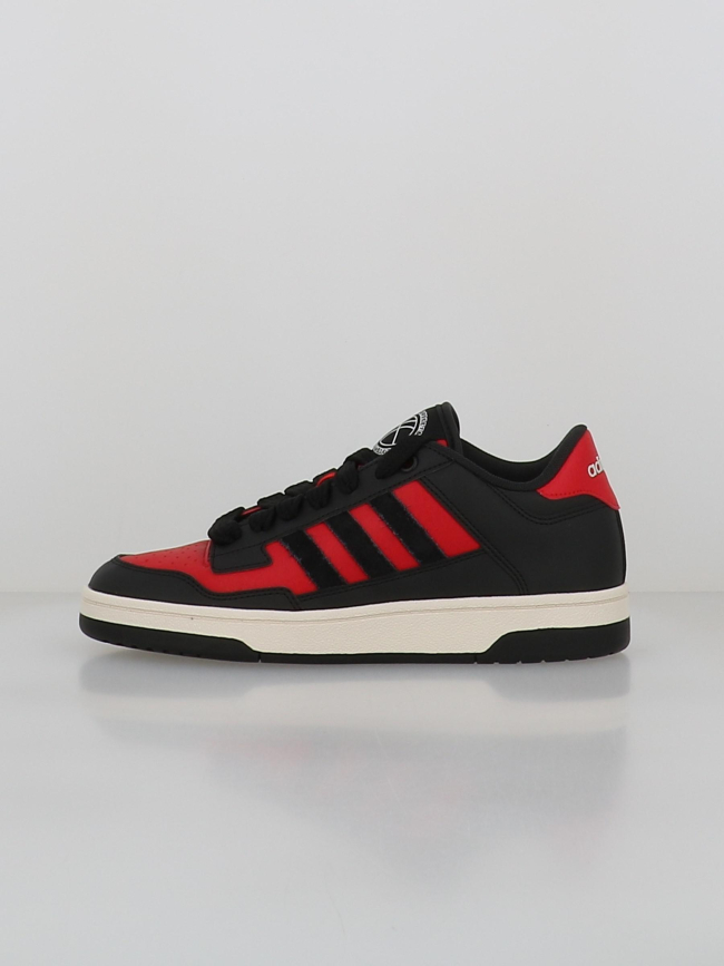 Baskets rapid court low j rouge et noir enfant - Adidas