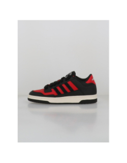 Baskets rapid court low j rouge et noir enfant - Adidas