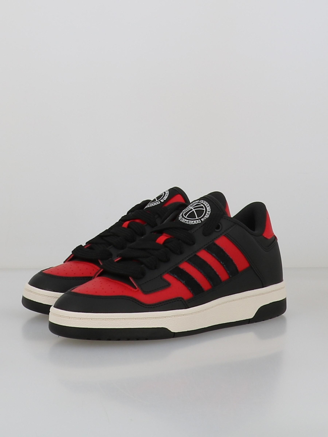 Baskets rapid court low j rouge et noir enfant - Adidas