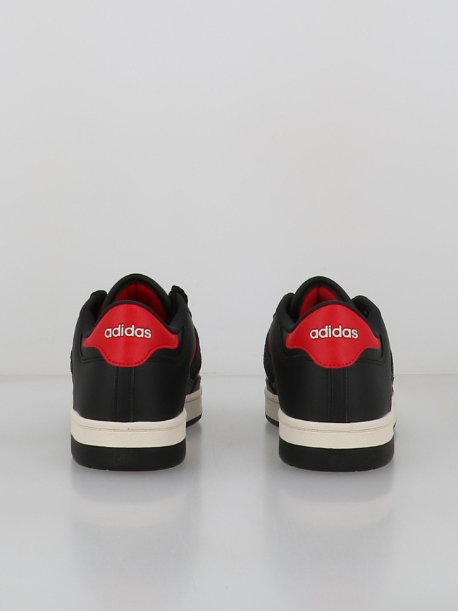 Baskets rapid court low j rouge et noir enfant - Adidas