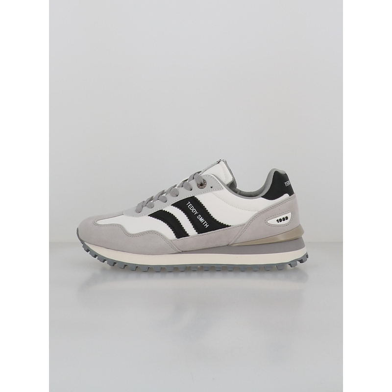 Baskets zapato cro textil blanc et gris homme - Teddy Smith