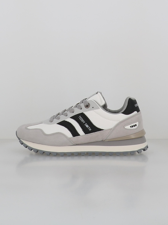 Baskets zapato cro textil blanc et gris homme - Teddy Smith