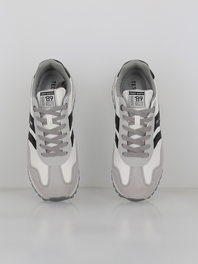 Baskets zapato cro textil blanc et gris homme - Teddy Smith
