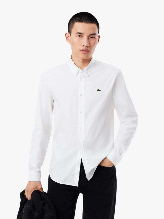 Chemise entering fall blanc homme - Lacoste