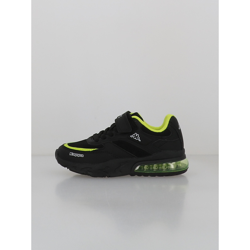 Baskets à scratch saigon noir vert garçon - Kappa