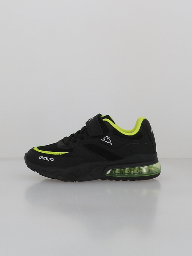 Baskets à scratch saigon noir vert garçon - Kappa