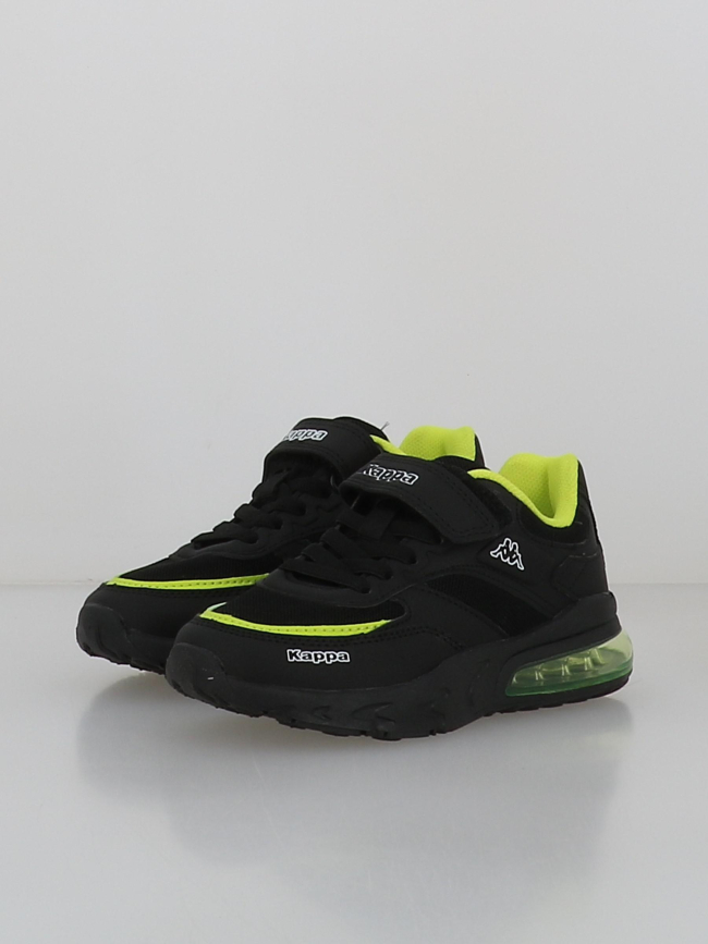 Baskets à scratch saigon noir vert garçon - Kappa