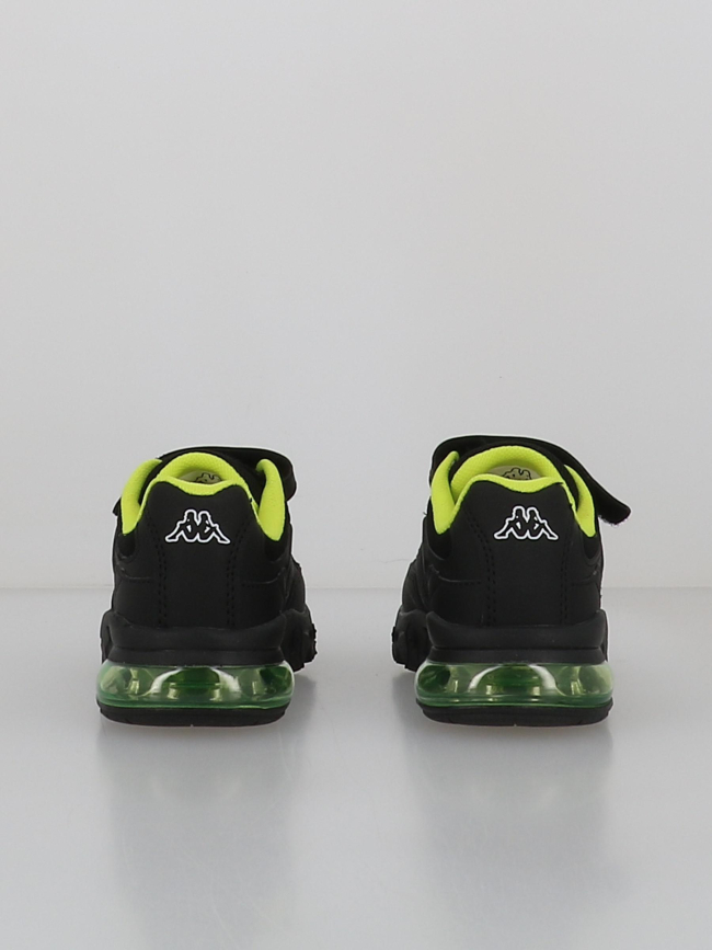 Baskets à scratch saigon noir vert garçon - Kappa