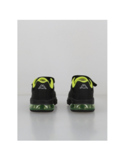 Baskets à scratch saigon noir vert garçon - Kappa