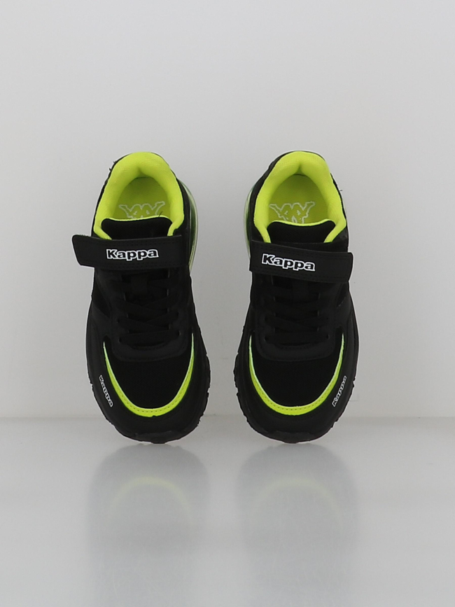 Baskets à scratch saigon noir vert garçon - Kappa