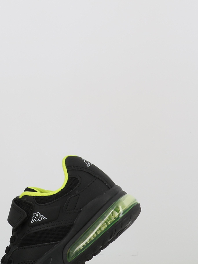 Baskets à scratch saigon noir vert garçon - Kappa