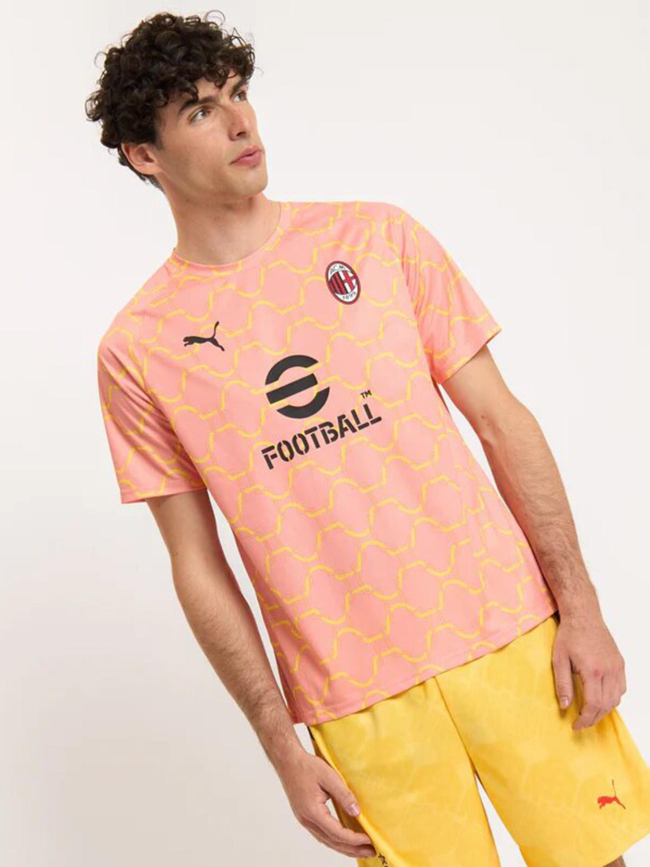 Maillot d'échauffement ac milan 25/26 rose homme - Puma