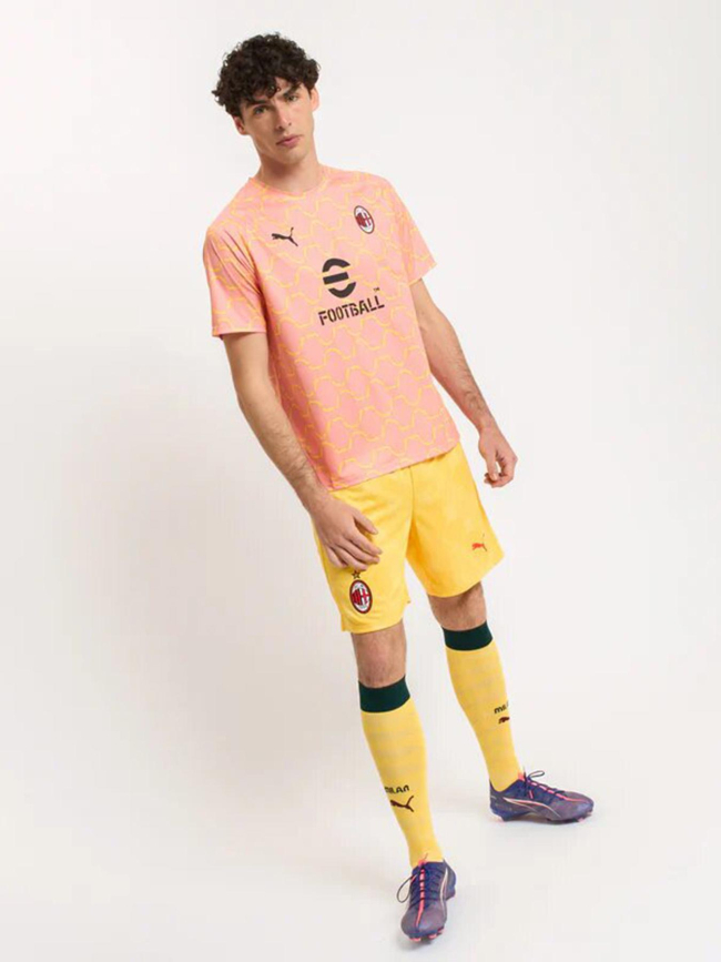 Maillot d'échauffement ac milan 25/26 rose homme - Puma