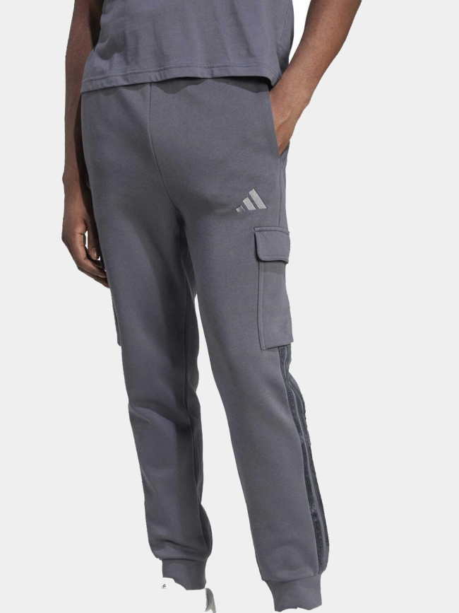 Pantalon jogging cargo sea aop anthracite homme - Adidas