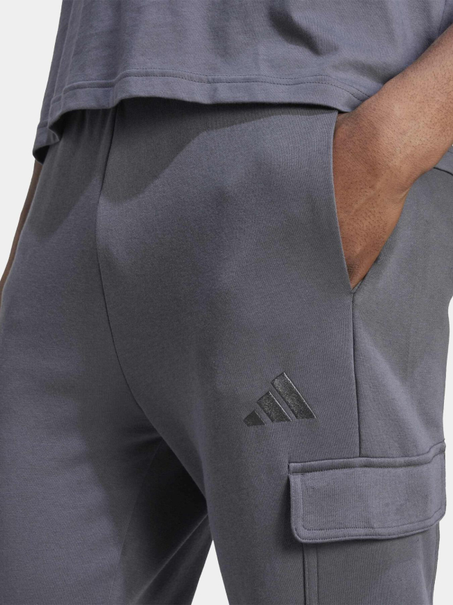 Pantalon jogging cargo sea aop anthracite homme - Adidas