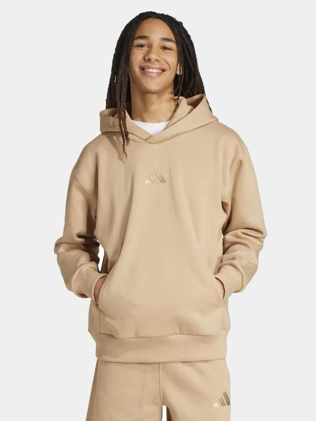 Sweat à capuche all szn marron homme - Adidas