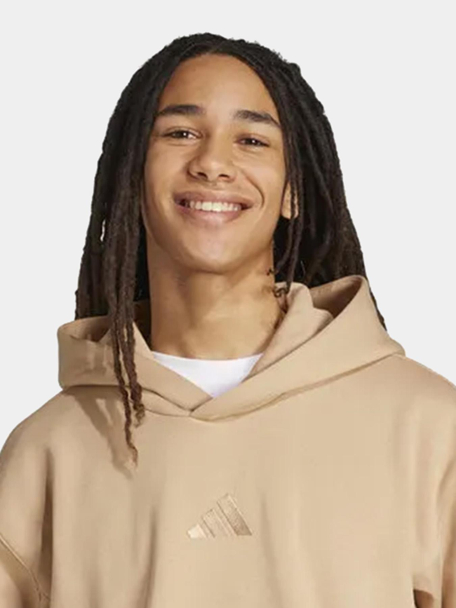 Sweat à capuche all szn marron homme - Adidas