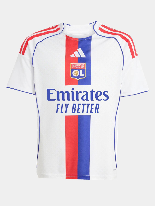 Maillot de football ol domicile 25/26 blanc enfant - Adidas