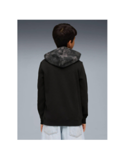 Sweat à capuche ess camo noir enfant - Puma