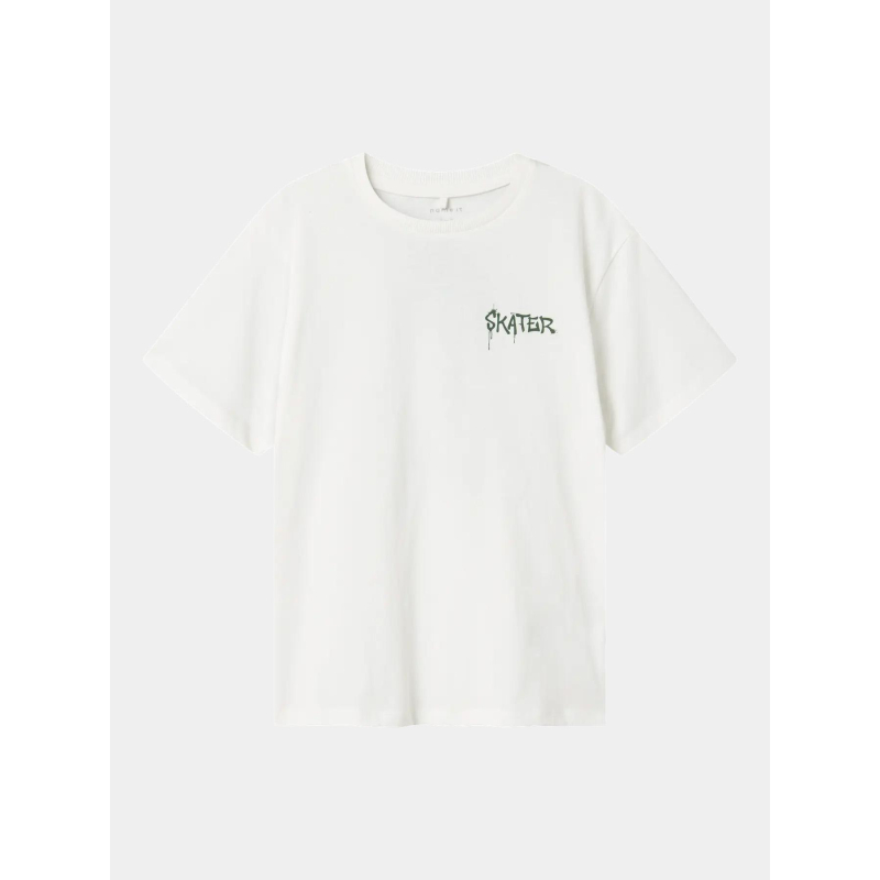T-shirt à manches courtes nkmnotti blanc garçon - Name It