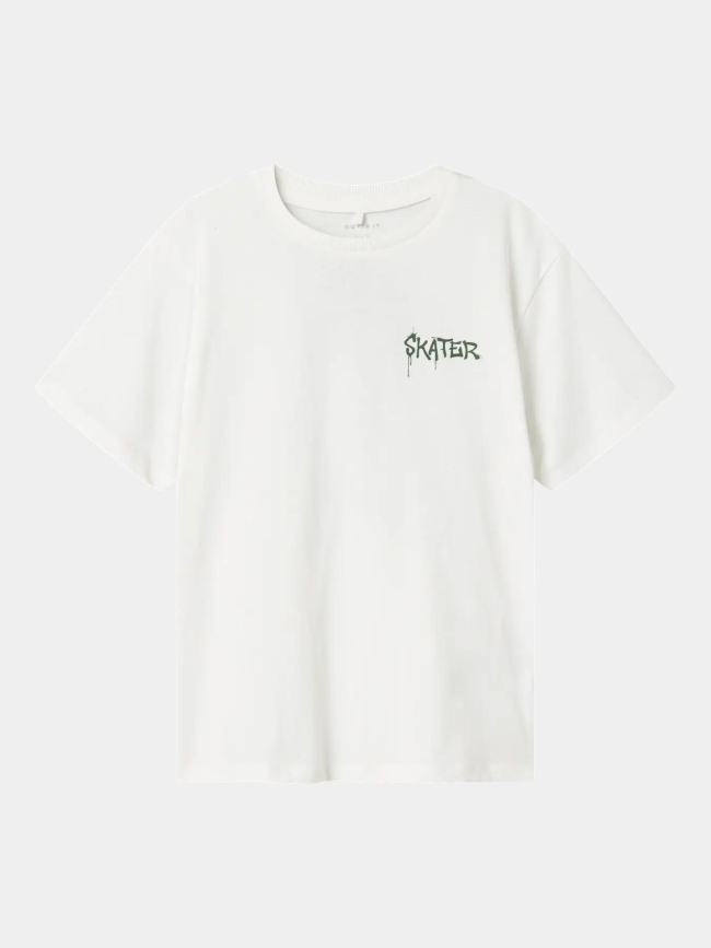 T-shirt à manches courtes nkmnotti blanc garçon - Name It