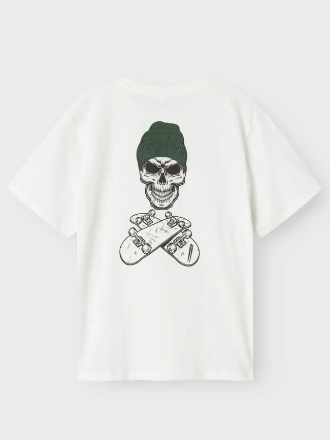 T-shirt à manches courtes nkmnotti blanc garçon - Name It