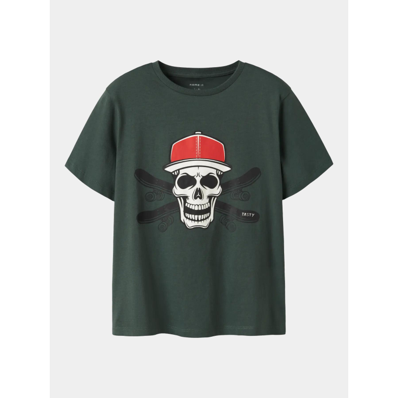 T-shirt à manches courtes nkmnotti vert garçon - Name It