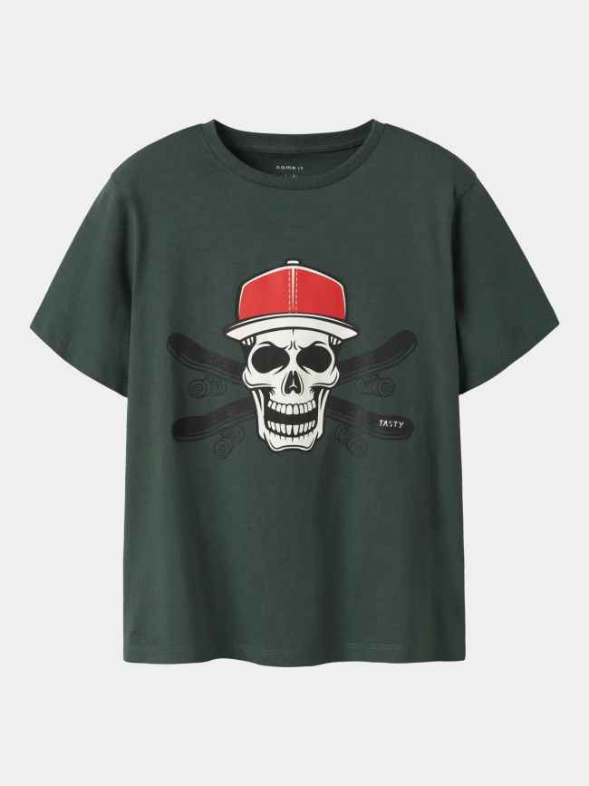 T-shirt à manches courtes nkmnotti vert garçon - Name It