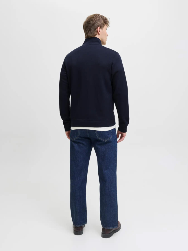 Sweat zippé jprblualves bleu marine homme - Jack & Jones