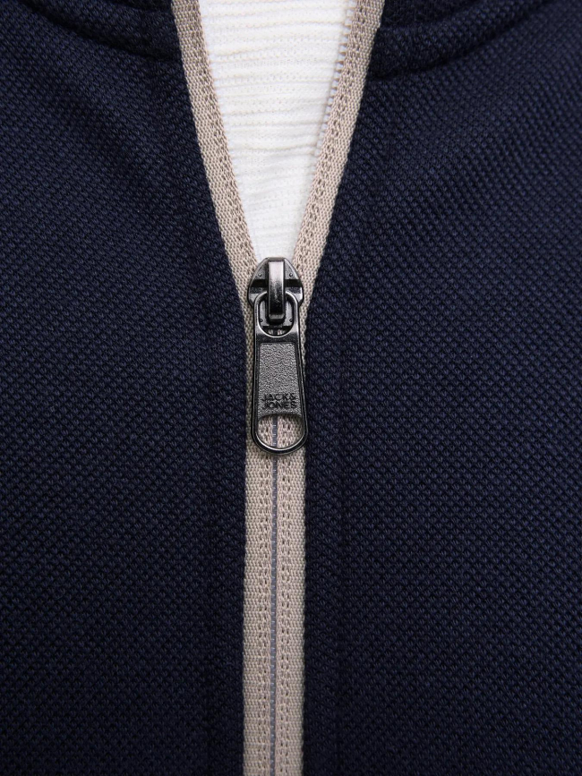 Sweat zippé jprblualves bleu marine homme - Jack & Jones