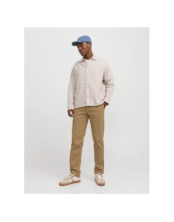 Pantalon chino jpstkane jjbarret beige homme - Jack & Jones