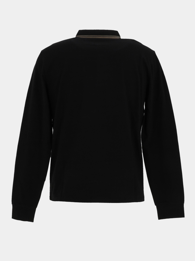 Polo à manches longues basick noir homme - Sun Valley