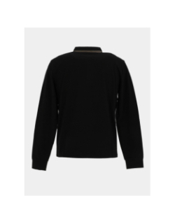 Polo à manches longues basick noir homme - Sun Valley