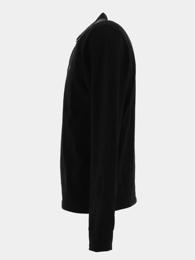 Polo à manches longues basick noir homme - Sun Valley