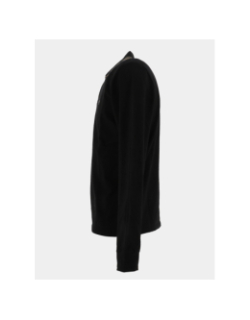 Polo à manches longues basick noir homme - Sun Valley