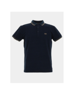 Polo stretch à manches courtes beely bleu marine homme - Sun Valley