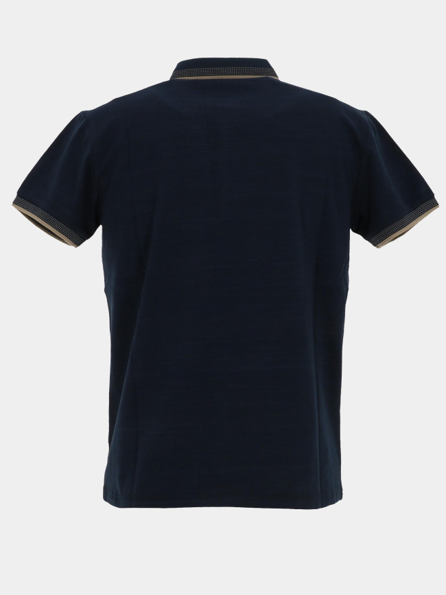 Polo stretch à manches courtes beely bleu marine homme - Sun Valley