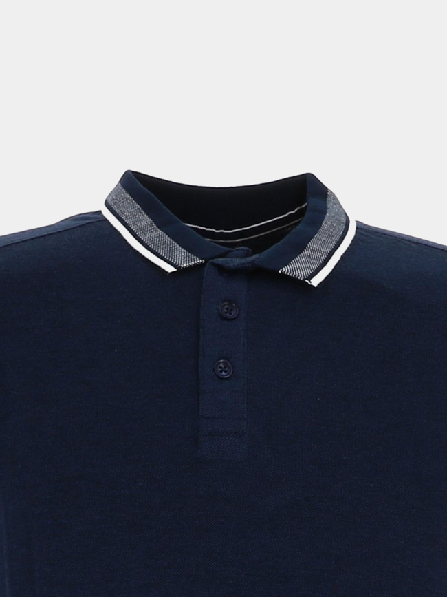 Polo à manches courtes bromeys bleu marine homme - Sun Valley