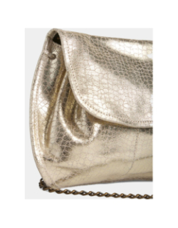Sac bandoulière en cuir brillant pcjulia doré femme - Pieces