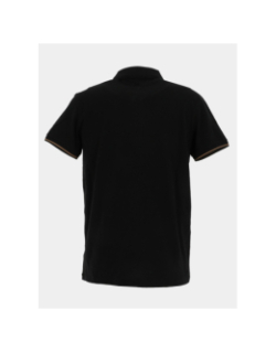 Polo à col zippé galine noir homme - Benson & Cherry