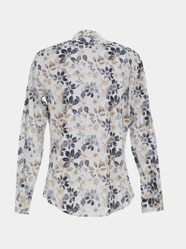Chemise à motif floral lockness blanc homme - Benson & Cherry